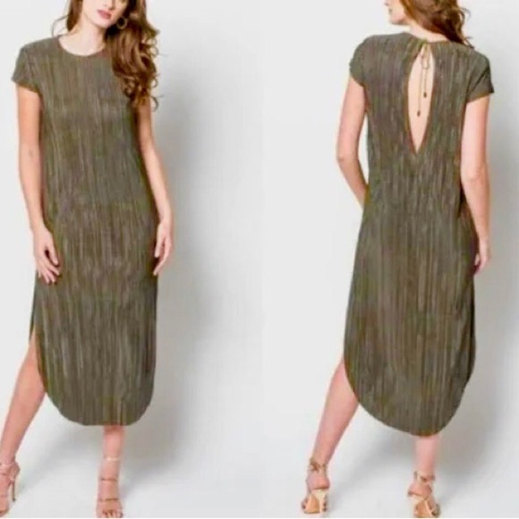 Sabina Musayev Olive Green Midi Dress - Picture 1 of 12